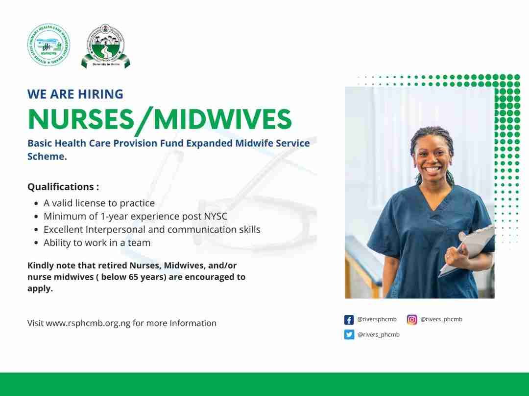 nursing job vacancies in rivers state